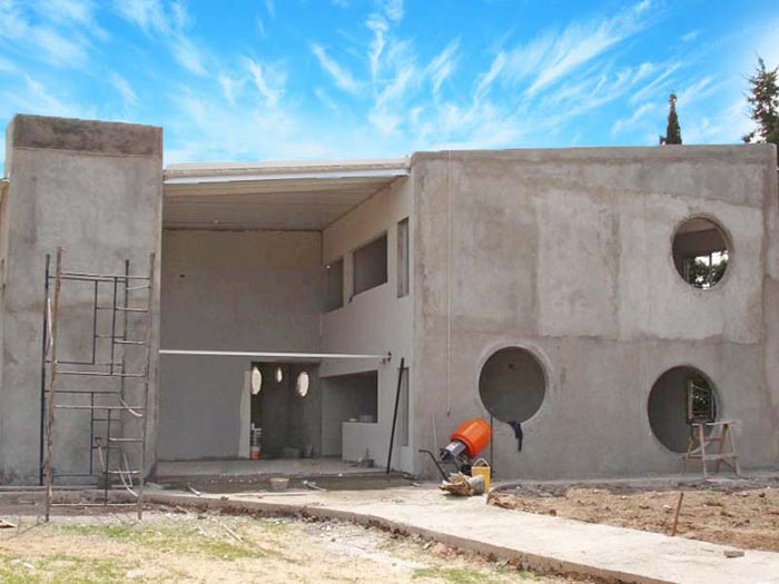 Escuela en Argentina en construcción, con Construpanel