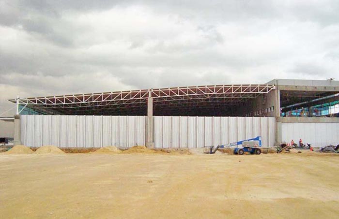 Construcción de estadio de Bolivia, con Cosntrupanel