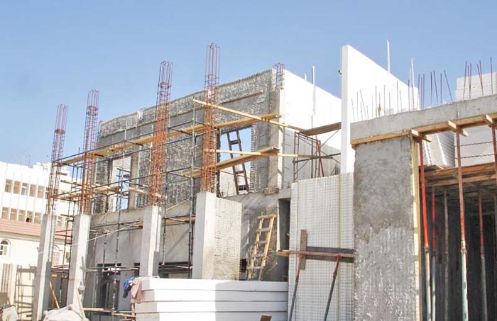 Casa Doha en contrucción con construpanel de Fanosa