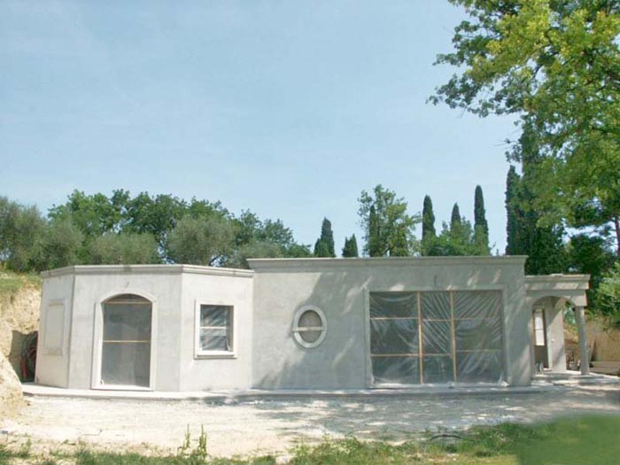 Casa Villas en Italia en obra, con construpanel Fanosa